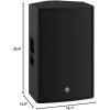 imageYAMAHA DZR15 15 Inch 2000Watt Powered Speaker BlackBlack
