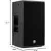 imageYAMAHA DZR15 15 Inch 2000Watt Powered Speaker BlackBlack