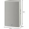 imageYAMAHA DZR15 15 Inch 2000Watt Powered Speaker BlackWhite