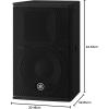 imageYamaha DHR Series Powered Speaker 1000W 12quot LF175quot HF Compression Driver Coaxial Design Plywood EnclosureDHR10
