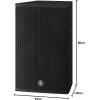 imageYamaha DHR Series Powered Speaker 1000W 12quot LF175quot HF Compression Driver Coaxial Design Plywood EnclosureDHR15