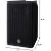 imageYamaha DXR15MKII 15quot 1100W Powered Speaker Cabinet Matte BlackDXR10