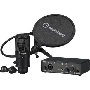 imageSteinberg Recording Pack With IXO22 Audio Interface Studio Condenser Mic Monitor Headphones Cubase AI Cubasis LE WaveLab LE and Steinberg Plus SoftwareBlack