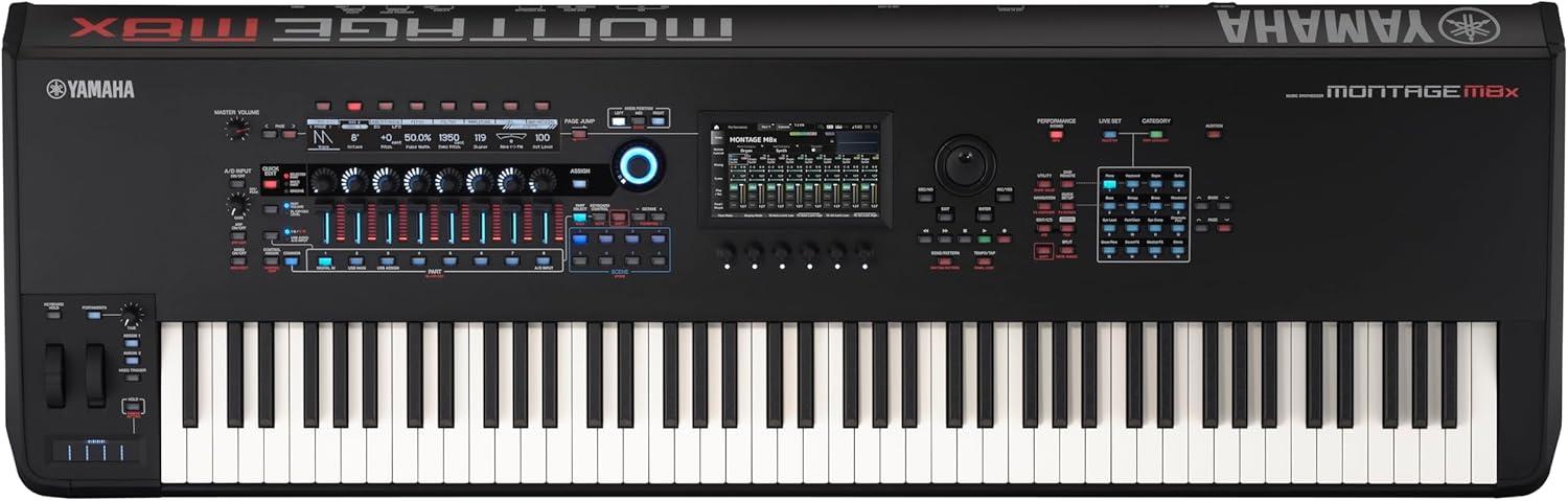 imageYamaha 88Key Flagship Music Synthesizer with GEX Action with Polyphonic Aftertouch for New Sound Exploration and Expressive Control Montage M8XM8X
