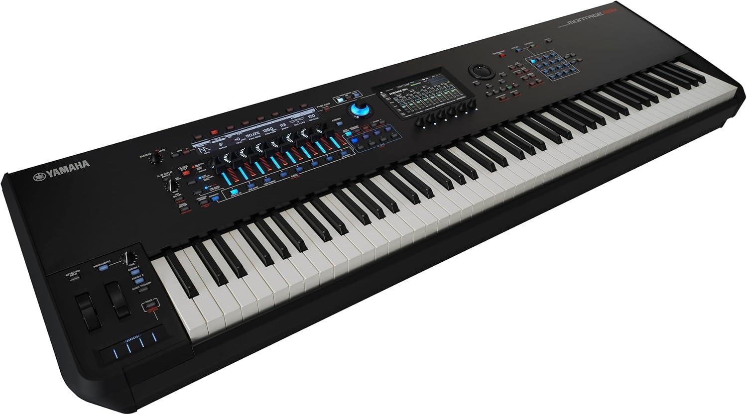 imageYamaha 88Key Flagship Music Synthesizer with GEX Action with Polyphonic Aftertouch for New Sound Exploration and Expressive Control Montage M8XM8X