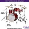 imageYamaha 5pc Shell Pack with a 22quot Kick 14 Snare Drum in Cranberry Red for Students and Working Drummers SBP2F50CRCranberry Red
