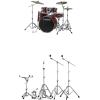 imageYamaha 5pc Shell Pack with a 22quot Kick 14 Snare Drum in Cranberry Red for Students and Working Drummers SBP2F50CRCranberry Red