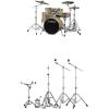imageYamaha 5pc Shell Pack with a 22quot Kick 14 Snare Drum in Cranberry Red for Students and Working Drummers SBP2F50CRNatural Wood