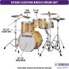 imageYamaha 5pc Shell Pack with a 22quot Kick 14 Snare Drum in Cranberry Red for Students and Working Drummers SBP2F50CRNatural Wood