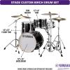 imageYamaha 5pc Shell Pack with a 22quot Kick 14 Snare Drum in Cranberry Red for Students and Working Drummers SBP2F50CRRaven Black
