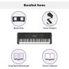 imageYamaha 61Key Portable Keyboard for Beginners with Learning Tools Music Rest and Power Adapter PSRE28361Key