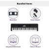 imageYamaha 61Key Portable Keyboard for Beginners with Learning Tools Music Rest and Power Adapter PSRE28376Key