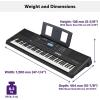 imageYamaha 76Key TouchSensitive Advanced Portable Keyboard with ProQuality Sound Music Rest and Power Adapter PSREW425Keyboard