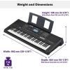 imageYamaha 76Key TouchSensitive Advanced Portable Keyboard with ProQuality Sound Music Rest and Power Adapter PSREW425Keyboard