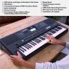 imageYamaha 76Key TouchSensitive Advanced Portable Keyboard with ProQuality Sound Music Rest and Power Adapter PSREW425Keyboard