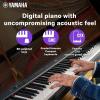 imageYamaha 88Key Weighted Portable Digital Piano Keyboard with Music Rest Sustain Foot Switch Builtin Speakers USB Connectivity Black P45BBlack