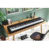 imageYamaha 88Key Weighted Portable Digital Piano Keyboard with Music Rest Sustain Foot Switch Builtin Speakers USB Connectivity Black P45BBlack