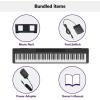 imageYamaha 88Key Weighted Portable Digital Piano Keyboard with Music Rest Sustain Foot Switch Builtin Speakers USB Connectivity Black P45BBlack