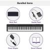 imageYamaha 88Key Weighted Portable Digital Piano Keyboard with Music Rest Sustain Foot Switch Builtin Speakers USB Connectivity Black P45BBlack