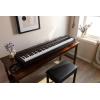 imageYamaha 88Key Weighted Portable Digital Piano Keyboard with Music Rest Sustain Foot Switch Builtin Speakers USB Connectivity Black P45BBlack