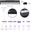 imageYamaha 88Key Weighted Portable Digital Piano Keyboard with Music Rest Sustain Foot Switch Builtin Speakers USB Connectivity Black P45BBlack
