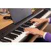 imageYamaha 88Key Weighted Portable Digital Piano Keyboard with Music Rest Sustain Foot Switch Builtin Speakers USB Connectivity Black P45BBlack