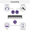 imageYamaha 88Key Weighted Portable Digital Piano Keyboard with Music Rest Sustain Foot Switch Builtin Speakers USB Connectivity Black P45BBlack