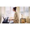 imageYamaha 88Key Weighted Portable Digital Piano Keyboard with Music Rest Sustain Foot Switch Builtin Speakers USB Connectivity Black P45BBlack