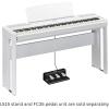 imageYamaha 88Key Weighted Portable Digital Piano Keyboard with Music Rest Sustain Foot Switch Builtin Speakers USB Connectivity Black P45BWhite