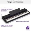 imageYamaha PS500 88key Smart Digital Piano wStream Lights Technology PA500C Power Adapter and FC4A Sustain Pedal BlackBlack