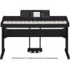 imageYamaha PS500 88key Smart Digital Piano wStream Lights Technology PA500C Power Adapter and FC4A Sustain Pedal BlackBlack