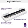 imageYamaha PS500 88key Smart Digital Piano wStream Lights Technology PA500C Power Adapter and FC4A Sustain Pedal BlackWhite