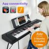 imageYamaha Piaggero 61Key UltraPortable Digital Piano Touch Sensitive Metronome Recording Function White NP15WHBlack