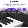 imageYamaha Piaggero 61Key UltraPortable Digital Piano Touch Sensitive Metronome Recording Function White NP15WHBlack