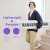 imageYamaha Piaggero 61Key UltraPortable Digital Piano Touch Sensitive Metronome Recording Function White NP15WHBlack