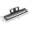imageYamaha Piaggero 61Key UltraPortable Digital Piano Touch Sensitive Metronome Recording Function White NP15WHBlack