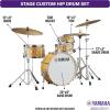 imageYamaha Stage Custom Hip  Matte Surf Green OneBox 4PC Shell SBP0F4HMSGNatural Wood
