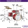 imageYamaha Tour Custom Maple 4pc Fusion Shell Pack Apple SatinApple Satin