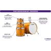 imageYamaha Tour Custom Maple 4pc Fusion Shell Pack Apple SatinCaramel Satin