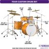 imageYamaha Tour Custom Maple 4pc Fusion Shell Pack Apple SatinCaramel Satin