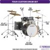 imageYamaha Tour Custom Maple 4pc Fusion Shell Pack Apple SatinLicorice Satin
