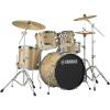 imageYamaha Rydeen 5Piece Drum Set With 22quot Bass Drum Floor Tom 2 Toms With Ball Clamp And Wood Snare Drum Orange GlitterChampagne Glitter