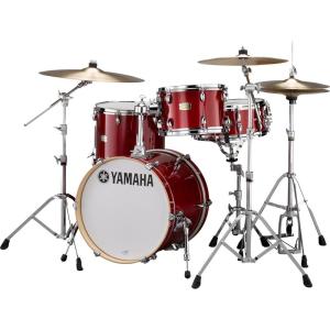 imageYamaha 5pc Shell Pack with a 22quot Kick 14 Snare Drum in Cranberry Red for Students and Working Drummers SBP2F50CRCranberry Red