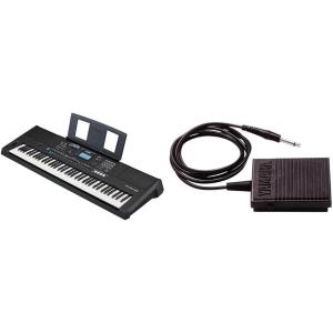 imageYamaha 76Key TouchSensitive Advanced Portable Keyboard with ProQuality Sound Music Rest and Power Adapter PSREW425Keyboard  Compact Sustain Pedal