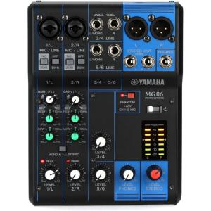 imageYamaha MG06 6Input Compact Stereo Mixer6input