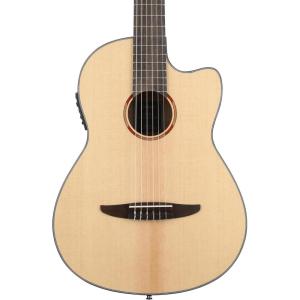 imageYamaha NCX5 NT Cutaway AcousticElectric NylonString Classical Guitar With Reinforced Carrying Bag  NaturalNatural