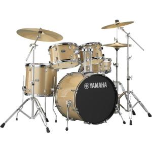 imageYamaha Rydeen 5Piece Drum Set With 22quot Bass Drum Floor Tom 2 Toms With Ball Clamp And Wood Snare Drum Orange GlitterChampagne Glitter