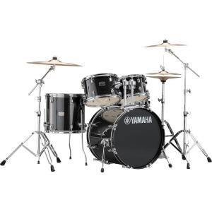 imageYamaha Rydeen 5pc Shell Pack with 22quot Bass Drum Fine BlueBlack Glitter