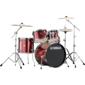 imageYamaha Rydeen 5pc Shell Pack with 22quot Bass Drum Fine BlueBurgundy Glitter