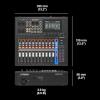 imageYamaha MGX12V 18ch Digital Mixing Console Dual USBC AudioVideo Interface Includes Cubase Al WaveLab Cast LE Basic FX Suite and Steinberg Plus Software Bundle White MGX12V WBlack